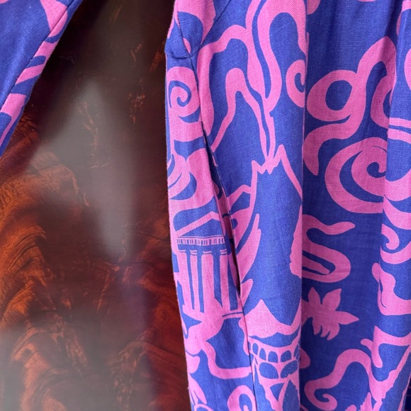 Mara Hoffman Aviva Dress | Thalasa Print Dyed Hemp Midi - Picture 10 of 14